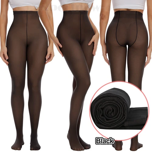 Medias de cintura alta Mujeres Pantys translúcidos falsos Medias térmicas - Bild 12 von 23