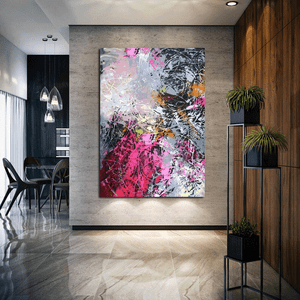 XXL-HUGE-Original-Contemporary-Palette-Knife-Textured-Abstract-Painting