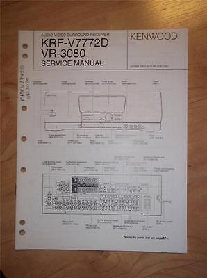 Kenwood Service Manual~KR-A2080/A3080/A4080/A5080 Receiver~Original Repair Book 