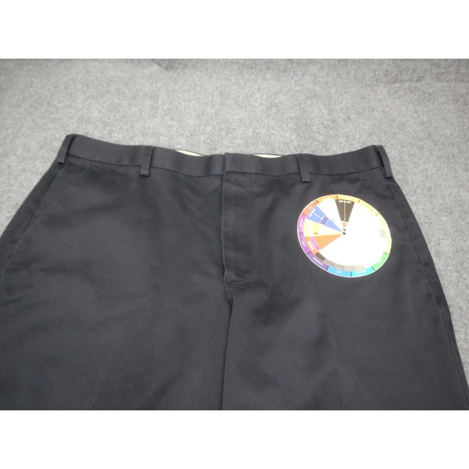 Dockers Classic Fit Chino Pants Men's 40x32 Flat Front Blue 100% Cotton - Image 2 of 4