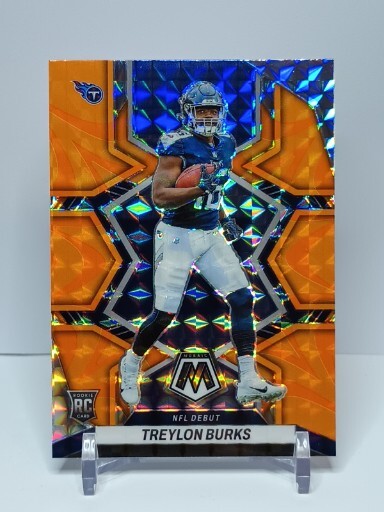 2022 Panini Mosaic #279 Treylon Burks Rookie RC Orange Reactive Prizm Titans