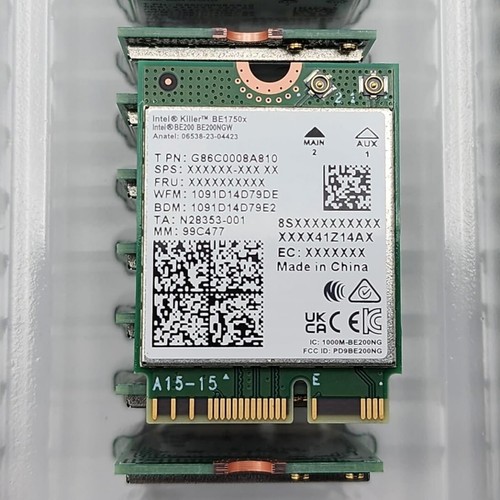 Dell Killer1750x 04R1J9 Intel BE200NGW Wireless WiFi6 Card BT5.4 Bluetooth NG... - Picture 2 of 7