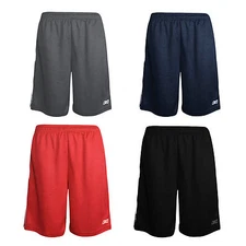 Reebok Men's Athletic Gym Basketball Training Drawstring Two-Tone Shorts