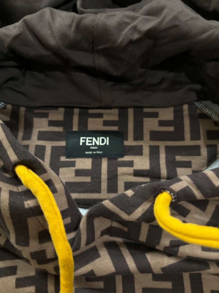 パーカー・フーディ Fendi Ff Monogram Sweatshirt FENDI brown FF monogram hoody size S | eBay