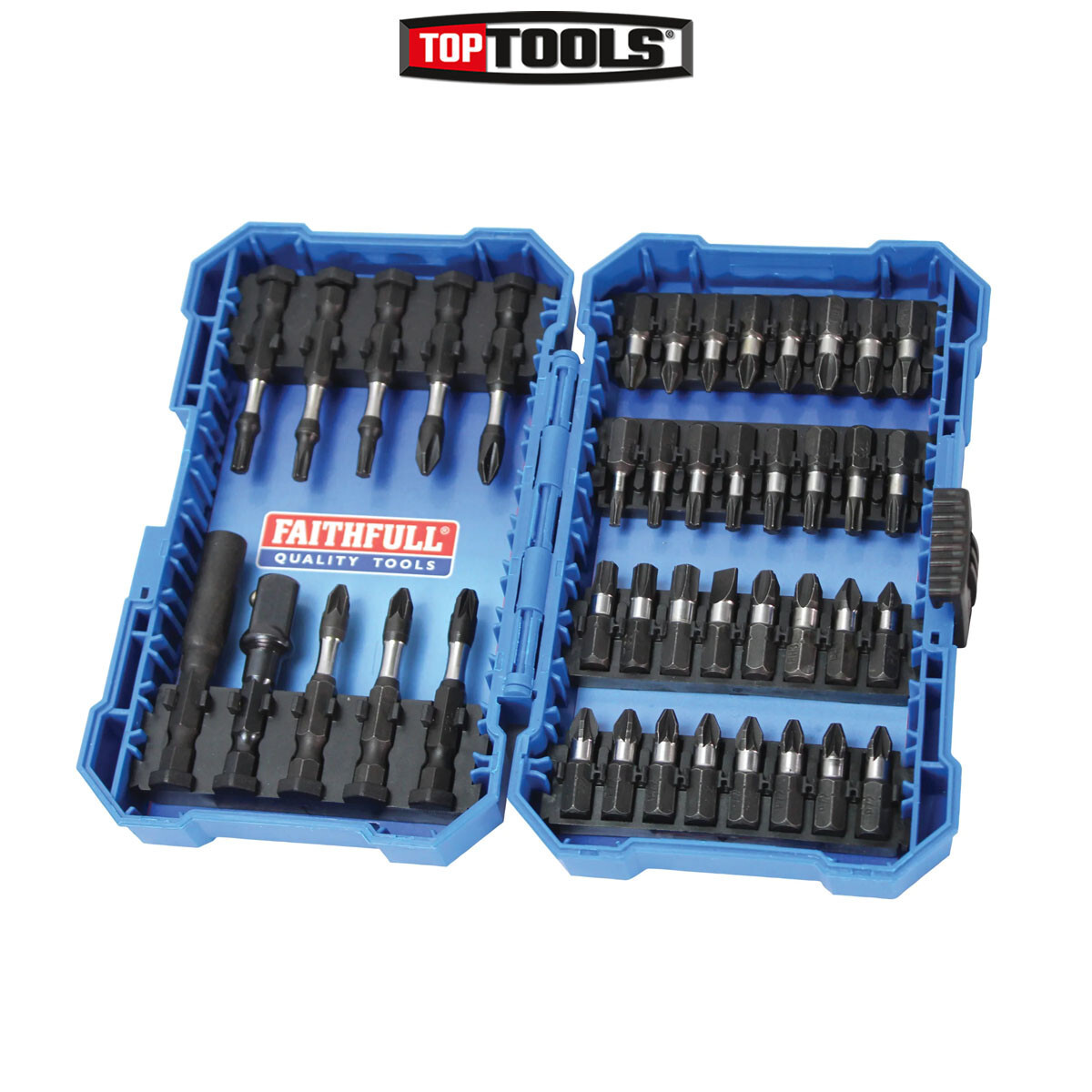 Faithfull FAISBSET42IM 42 Piece Impact Screwdriver Bit Set