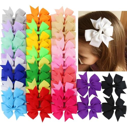 40 Pcs in Pairs 3" Boutique Hair Bows Clips Accessories For Girls Toddlers Kids