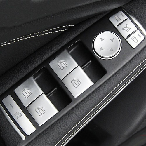 For Mercedes Benz E C-Class GLK Car Door Armrest Window Switch Button Cover Trim - Picture 4 of 11