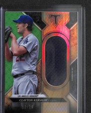 2017 Topps Triple Threads Jumbo Relic #SJR-CKE Clayton Kershaw No 12 of 18