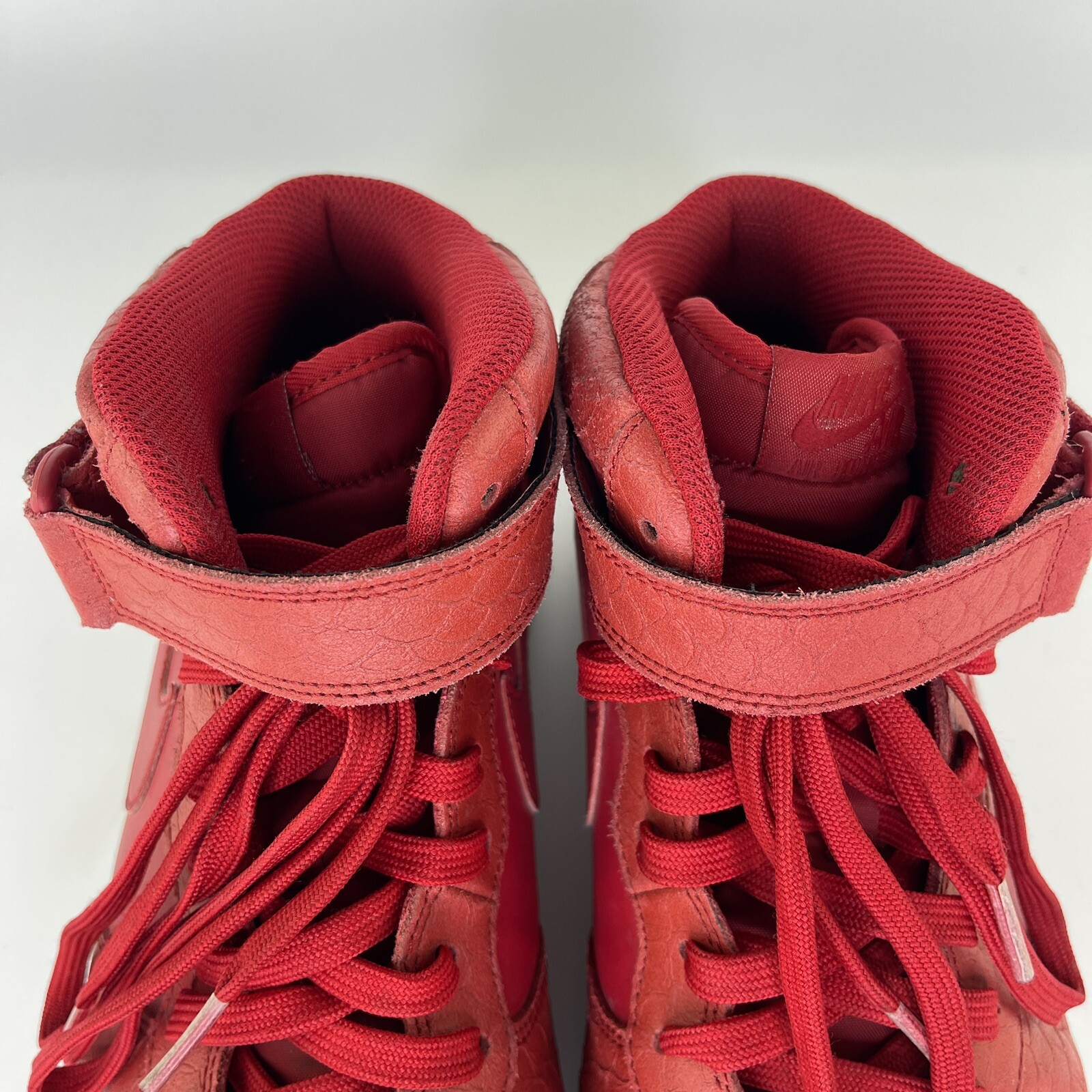 Nike Air Force 1 Mid Red Python Shoes 804609-601,… - image 7