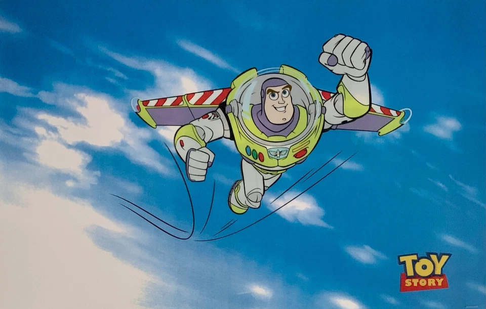 Disney Toy Story Buzz Lightyear Edición Limitada Sericel Animación Arte Celular Foto 4 de 4