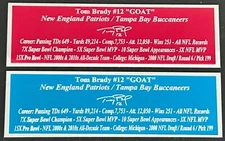 Tom Brady Autograph Nameplate Tampa Bay Buccaneers Super Bowl MVP Retirement NEW