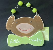 NWT Sandra Magsamen Little Monkey Nursery Deco Plaque, GREAT GIFT 