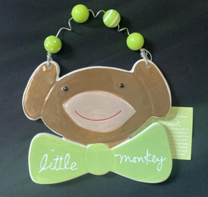 NWT! Sandra Magsamen Little Monkey Nursery Deco Plaque, GREAT GIFT!