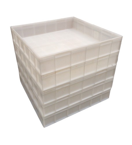 Square Plastic Stacking Food Grade Pizza Dough Bakery Trays -Commercial Quality - Picture 3 of 10