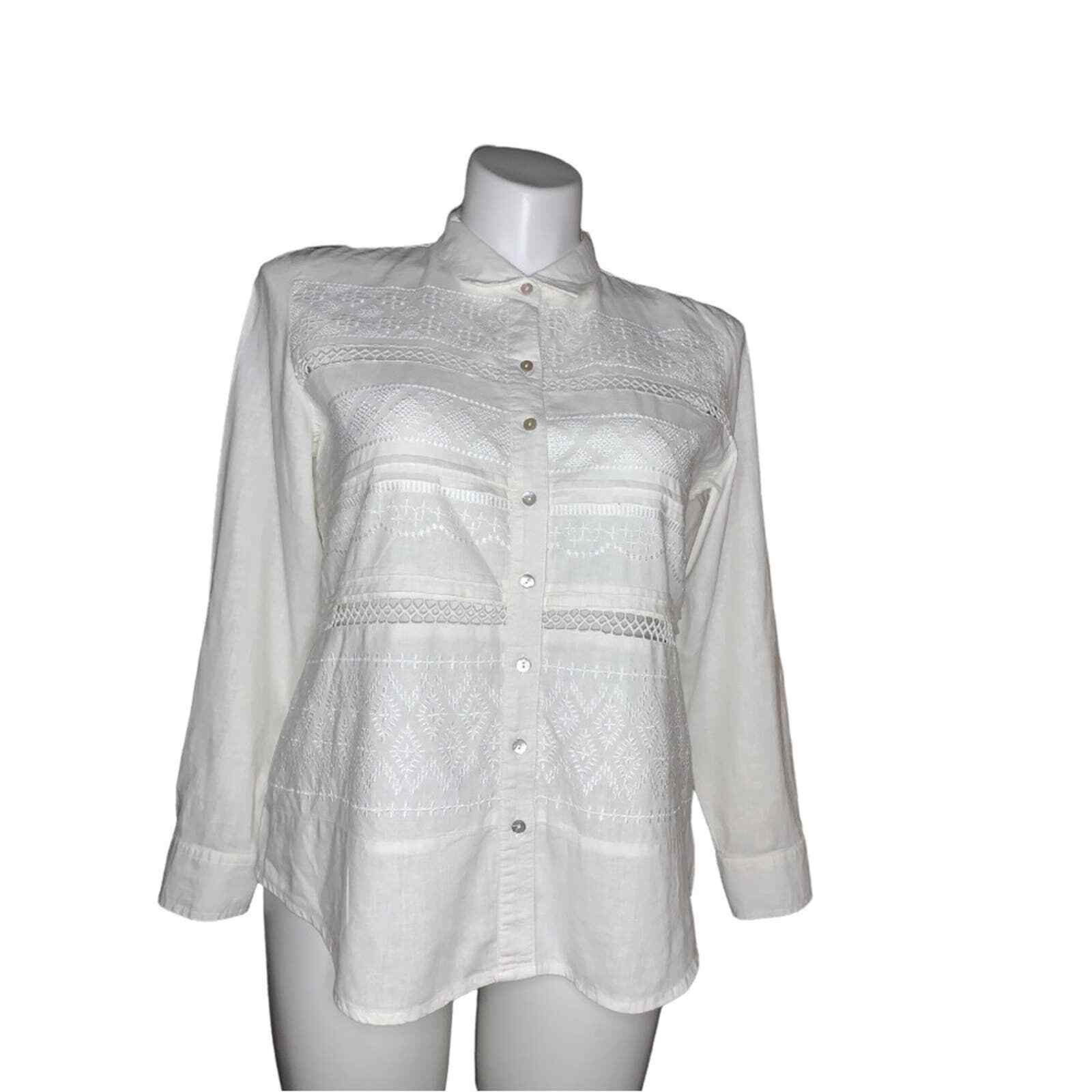 Multiples Button-Down Shirt, Size L - image 9