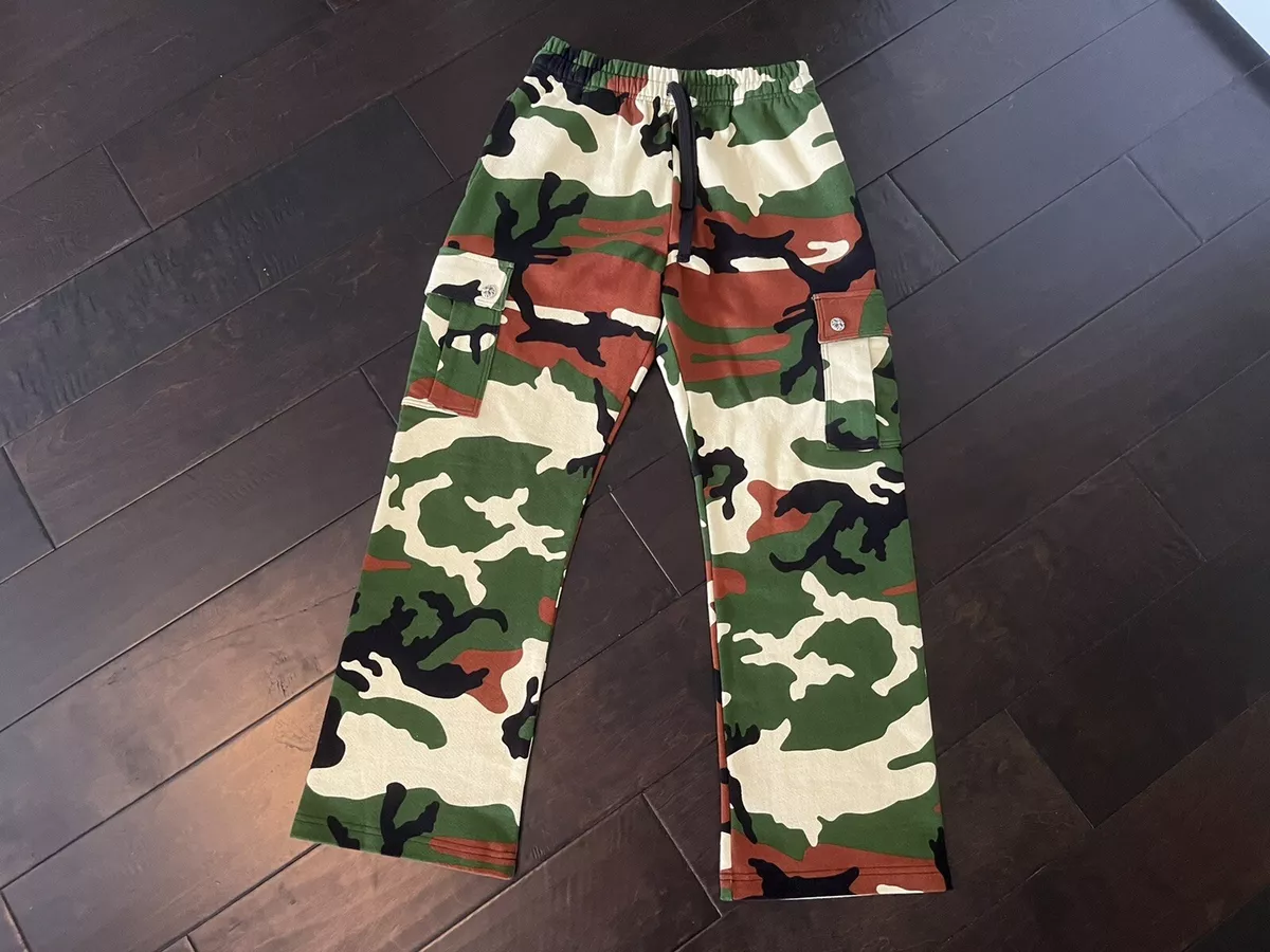 Chrome Hearts Matty Boy Caution Camo Sweat Pants Size Medium