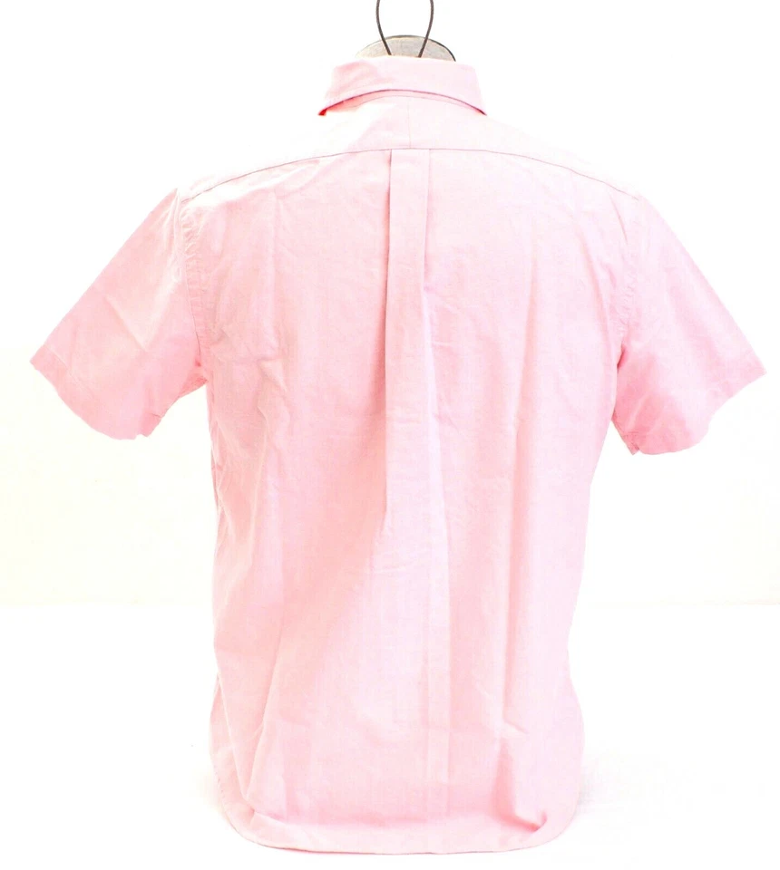 Camisa Ralph Lauren Rosa Calce Clásico Manga Corta Botón Frontal Algodón Para Hombre NUEVA Foto 4 de 4