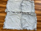 Vtg Pair / 2 Ct Laura Ashley Ruffled Denim  Pillow Shams King  . Thick Denim — photo 3