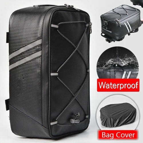 Bicycle Rear Rack Seat Bag Bike Cycling Storage Pouch Cargo Carrier Waterproof - Picture 6 of 9