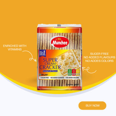 Munchee Super Cream Cracker Sugar Free ,Healthy Biscuit 490g- Free ...