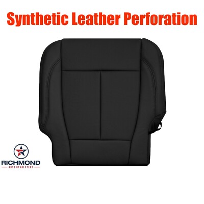 2020 Ford Expedition XLT -Driver Side Bottom Leather Seat Cover Black Perforated