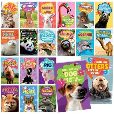 40 Funny Animal Joke Postcards with No Repeats - 4X6� Humorous Bulk Thinking ...