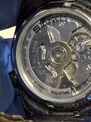 【稼働良好】SEIKO5 7S26-02T0 ブラックサンダー Seiko 5 限定セット 黒い稲妻 ブラックサンダー セイコー 腕時計