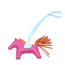 HERMES Rodeo PM Horse Bag Charm Purple Blue Orange A Stamp H064929CA