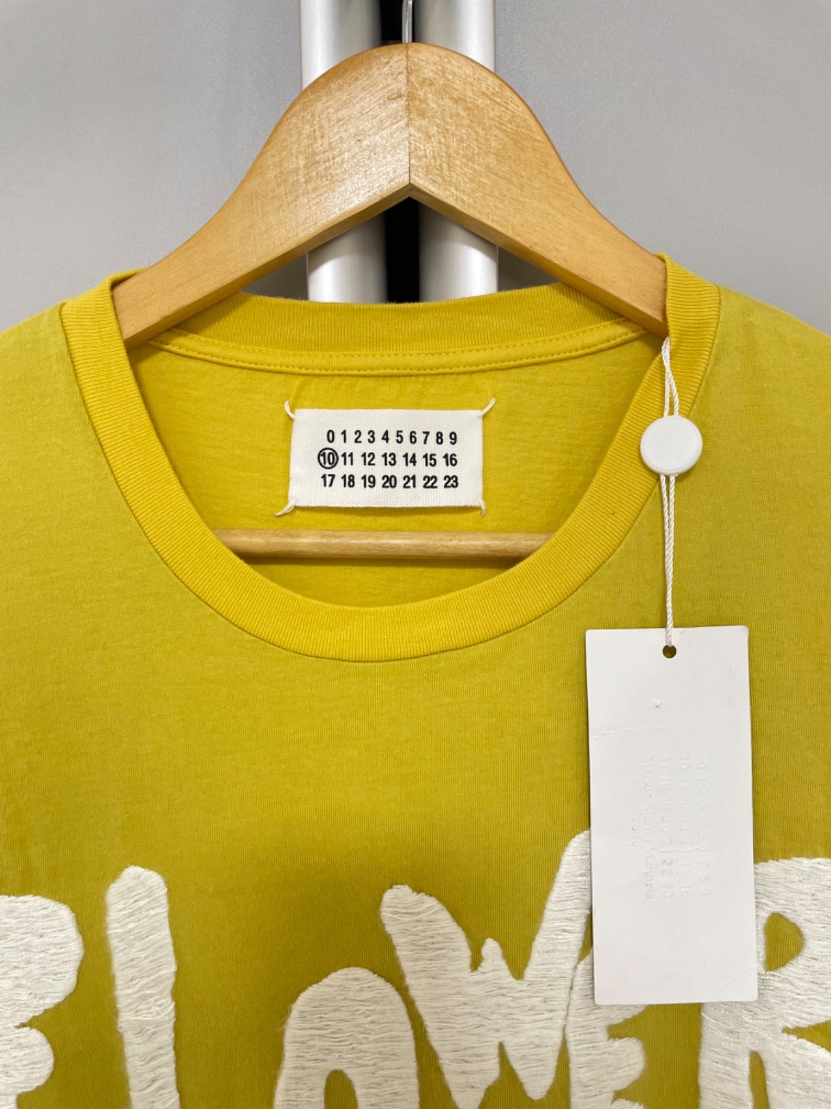MAISON MARTIN MARGIELA Paris Flower T-Shirt S/S Archive Rare Tee Yellow Men's S image 7