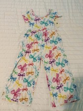 Bums Roses Full Length Romper 5/6Y New With Tags