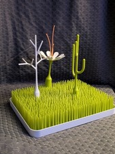 Boon Grass Countertop Drying Rack Holder for Baby Bottles w Tree, Flower And   