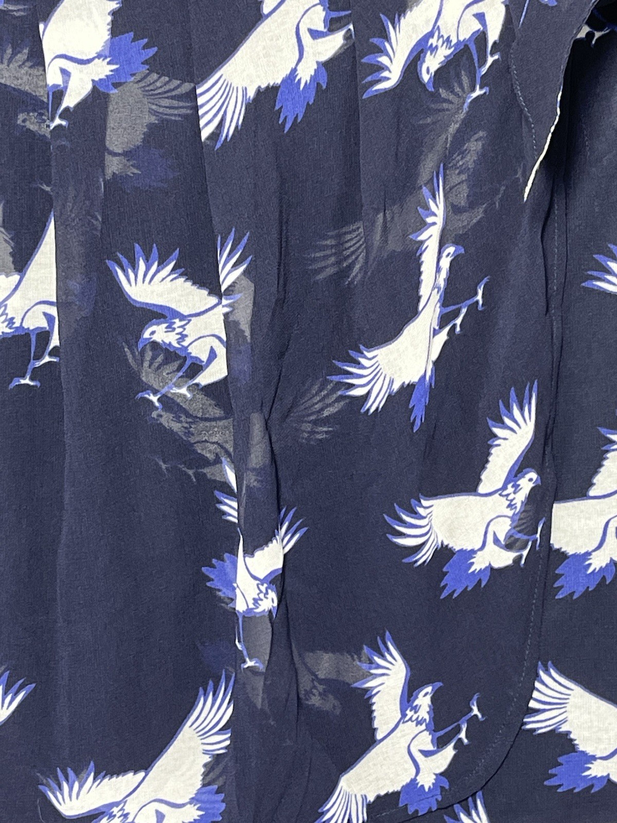 ZARA BASIC Eagle Navy Blue And white Wrapover Ski… - image 2