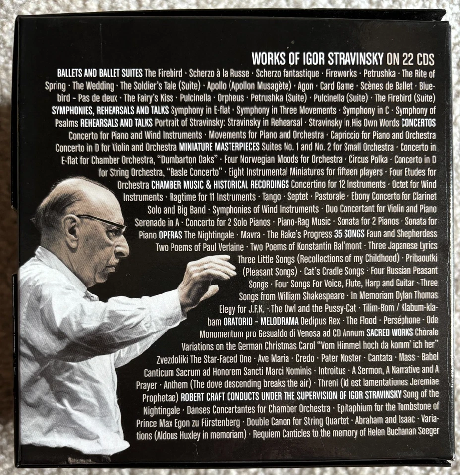 Works of Igor Stravinsky - Sony Classical 22xCD set - 88697103112 - Image 3 of 4