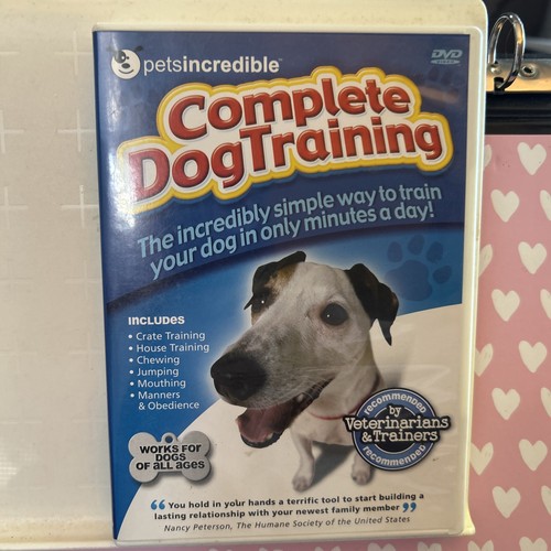 Pets Incredible Complete Dog Training DVD Obedience All Ages Crate Chewing Dvd