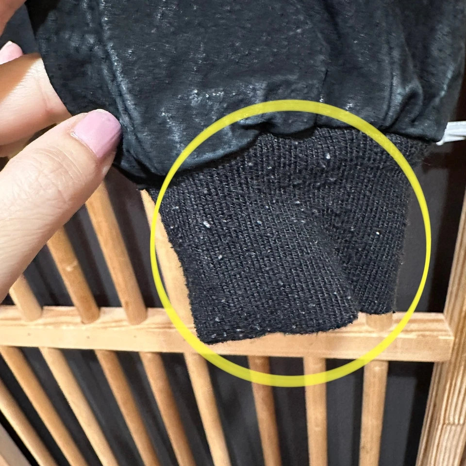 Chaqueta de cuero Brandy Melville para mujer talla única negra cremallera completa DEFECTUOSA Foto 4 de 4