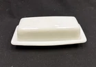 Vintage Pyrex Milk Glass Covered Butter Dish - 2 Pieces 72B