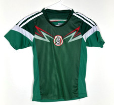Mexico Football Soccer Jersey Shirt Boys 6 Green White Red Stitched Logo Patch