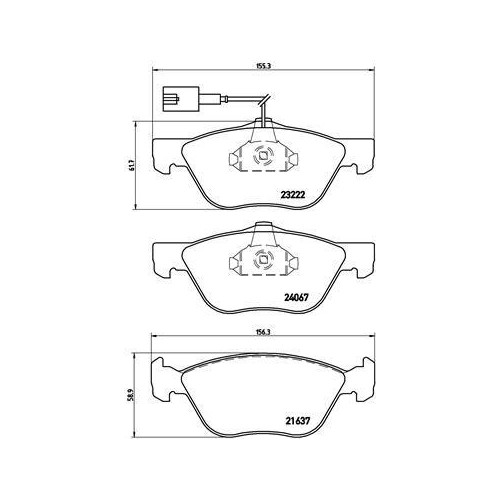 Kit de plaquettes de frein Brembo P23112 idéal pour sécuriser vos trajets en ville