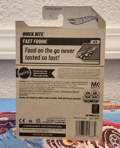 New 2025 Hot Wheels Case G #149 - Quick Bite - Fast Foodie #3 of 5 - Picture 3 of 3