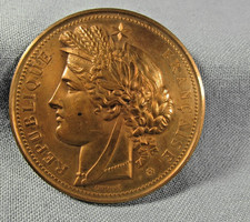 Médaille  Exposition universelle Paris 1878 Palais du Trocadéro Oudiné/A Dubois