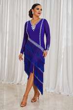 Ballroom Latin Dance Competition Dress. Size L