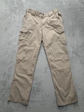 5.11 Tactical Pants Mens Measured 36x33 Khaki Ripstop Cargo Outdoor Workwear