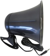 PA Audio Speaker Weatherproof 12 Watt 8 Ohm Horn Black Black