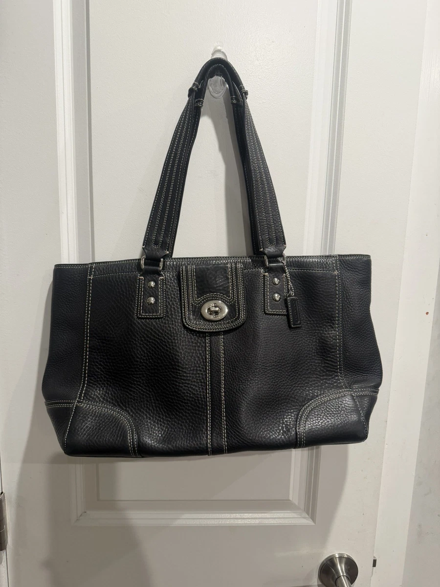Coach Hampton Turn Lock Satchel/Top Handle Bag Handbags & Bags for