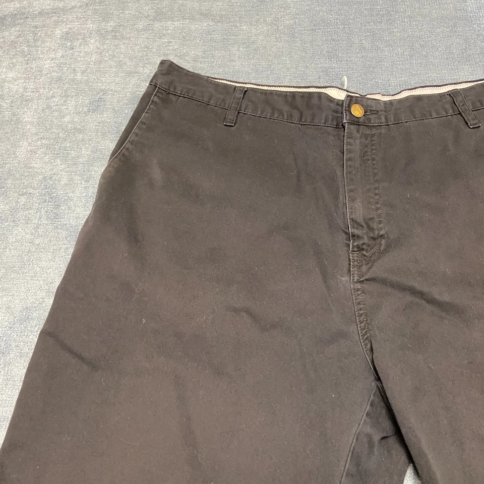 Volcom Vmonty Chino Skate Shorts Mens 40 Gray 11" Inseam Zip Fly Casual Outdoor - Image 4 of 4