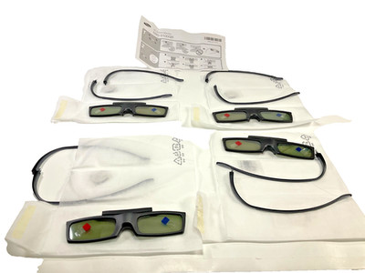 4 ea New Genuine SSG-5100GB 3D Active Shutter Glasses For Samsung Series 8000 TV