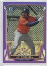 2014 Bowman Chrome Purple Refractor 118/150 Jon Singleton #22 0t3