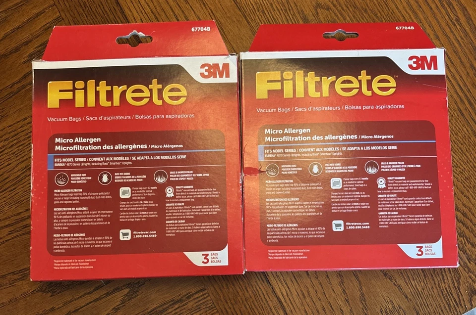 3M Filtrete Eureka RR MicroAllergen Bags, 2 Packs Totaling (5) Bags - Image 2 of 2