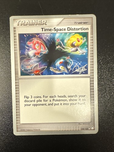 Time-Space Distortion 124/123 Mysterious Treasures RareHolo Pokemon Card LP/MP