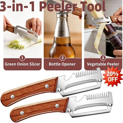 3 in 1 Multi-Functional Vegetable Peeler for Kitchen Stainless Steel Peeler